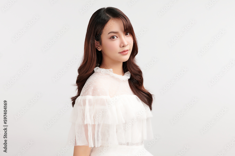 Beautiful young asian woman with clean fresh skin on white background, Face care, Facial treatment, Cosmetology, beauty and spa, Asian women portrait. Beautiful young asian woman with clean fresh skin on white background, Face care, Facial treatment, Cosmetology, beauty and spa, Asian women portrait.
