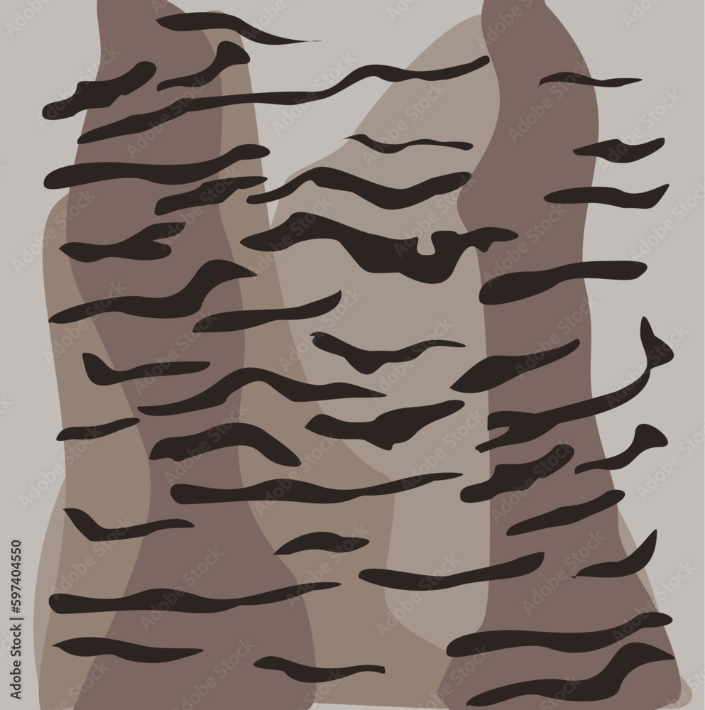 Spots Tiger Vector Decorative spots in tiger fur. Leopard fur pattern design, pardus and ...