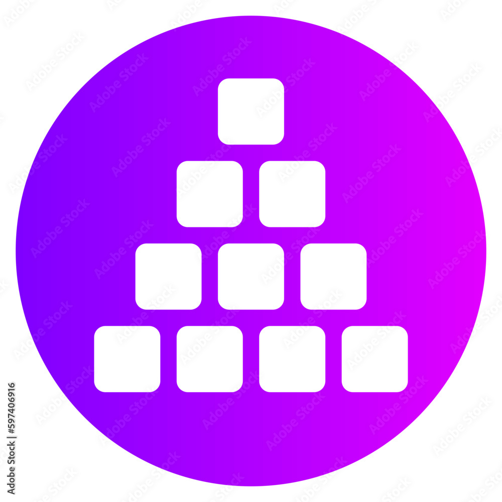 unstructured data gradient icon unstructured data gradient icon