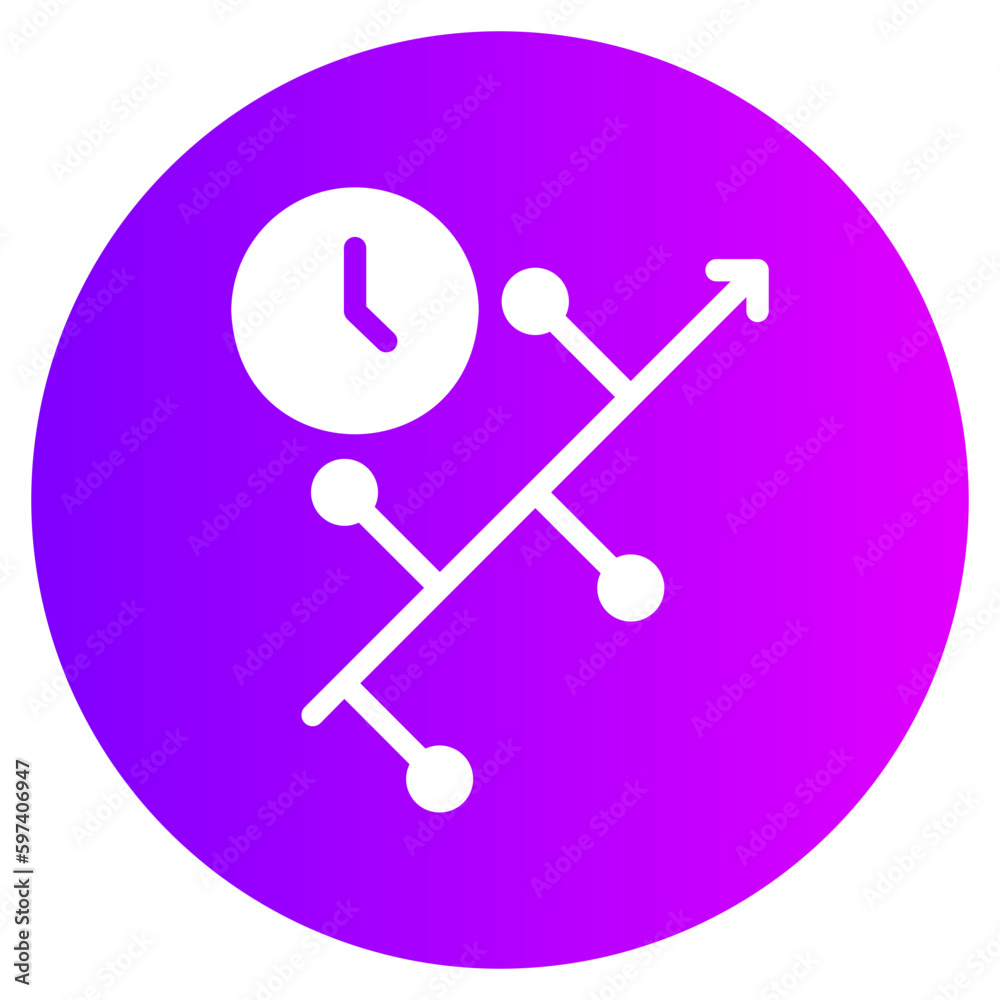 timeline gradient icon timeline gradient icon