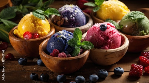 Fruit Italian Gelato Ice-cream