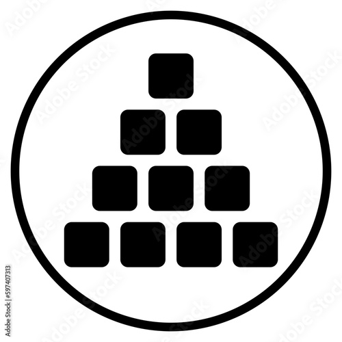 unstructured data glyph icon
