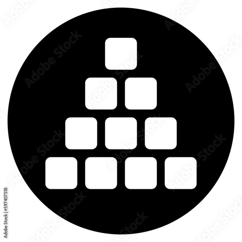 unstructured data glyph icon