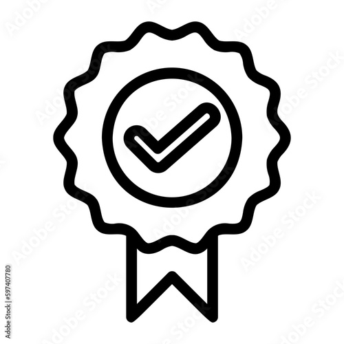 quality assurance line icon