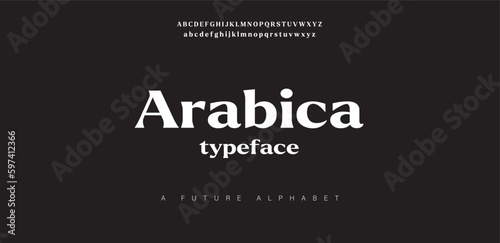 Elegant classic alphabet letters font and number. serif typeface alphabet set