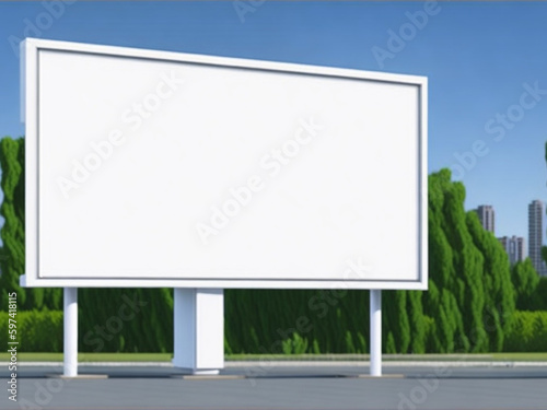 Wallpaper Mural blank billboard of blue sky generated Ai  Torontodigital.ca