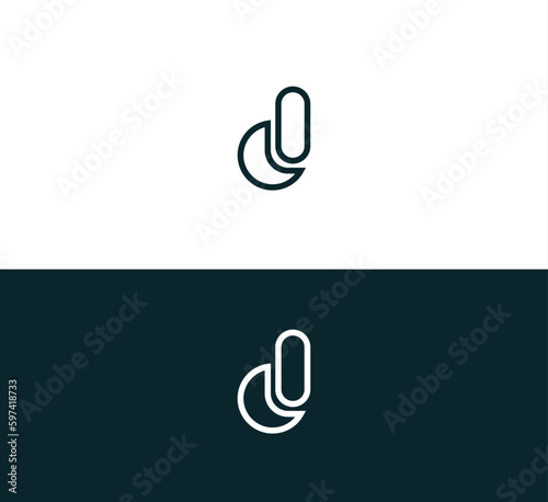 Letter D logo icon design template elements