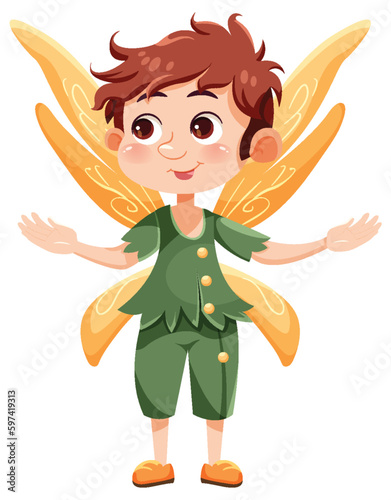 Cute fairy cartoon character