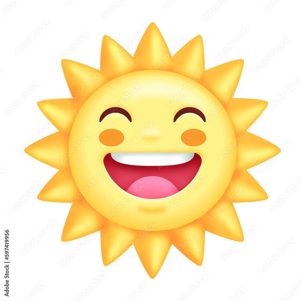 sun smile cartoon