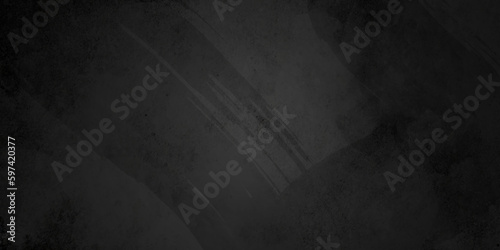 Black wall texture rough background dark concrete floor or old grunge background with black. Closeup of textured grey concrete wall
