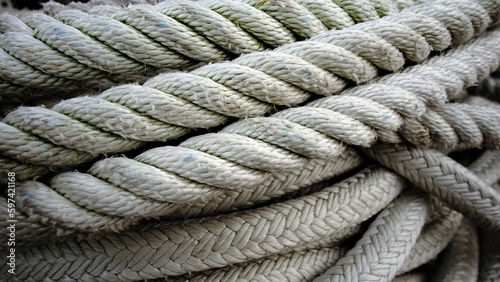 coiled ropes as a background