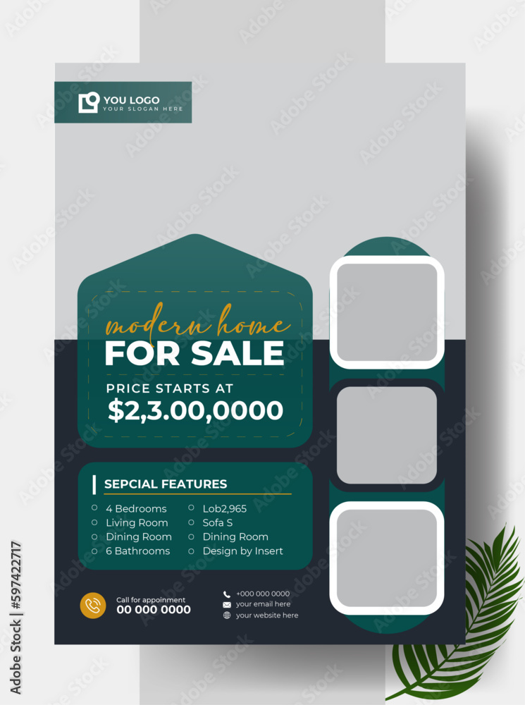 Real Flyers Real estate flyer design Corporate Real flyer A4 template, Flyer Design ...