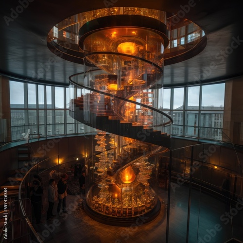 building interior stars design created with generative AI