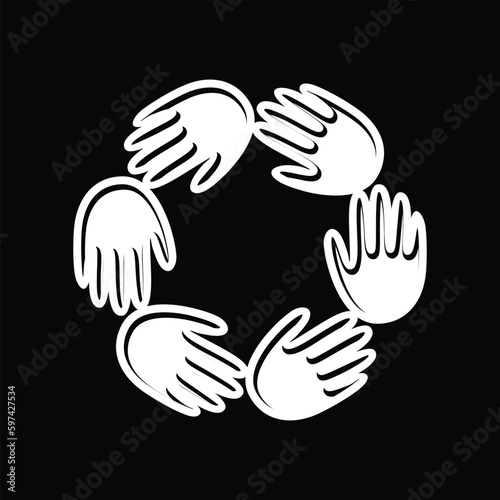 hands holding hands, charity, charity logo