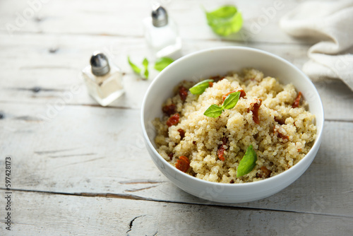 Couscous with sun dried tomatoes