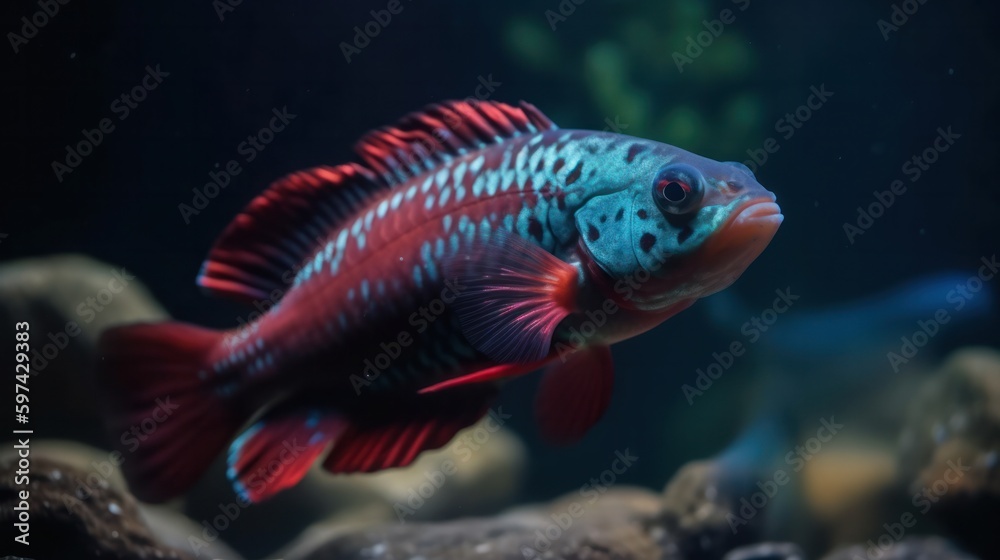 Cyclazomes fish in an aquarium Cyclazomes fish in an aquarium