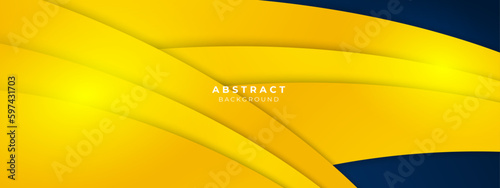 Modern abstract blue and yellow element design background
