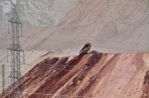 Truck in copper mine, Bolivia