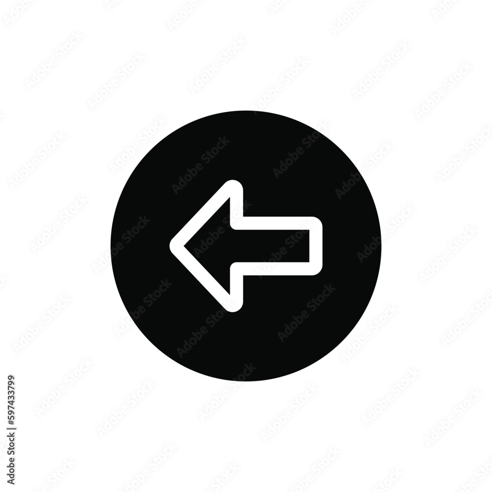 Previous icon vector. Back sign Previous icon vector. Back sign