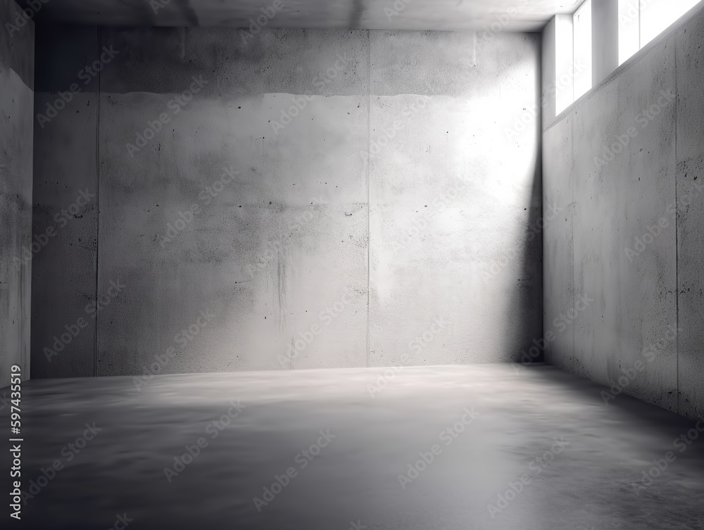 Whtie room with shadow overlay, suitable for product placement. Generative ai Whtie room with shadow overlay, suitable for product placement. Generative ai
