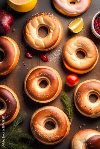 bagels with poppy seeds