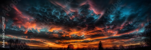 Aurora borealis stock photo, beautiful sky, wallpaper background, nature, view, Generative AI