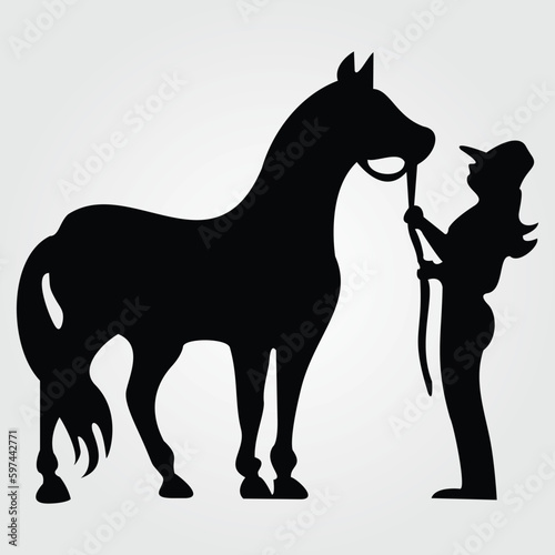 Horses Silhouette  Horse Racing  Horse Riding Equine Equestrian Race  Outline Horse Rider Vector Jockey Pony 