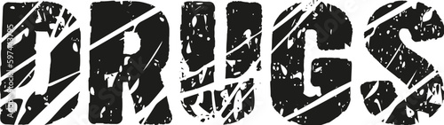 stylized word drugs