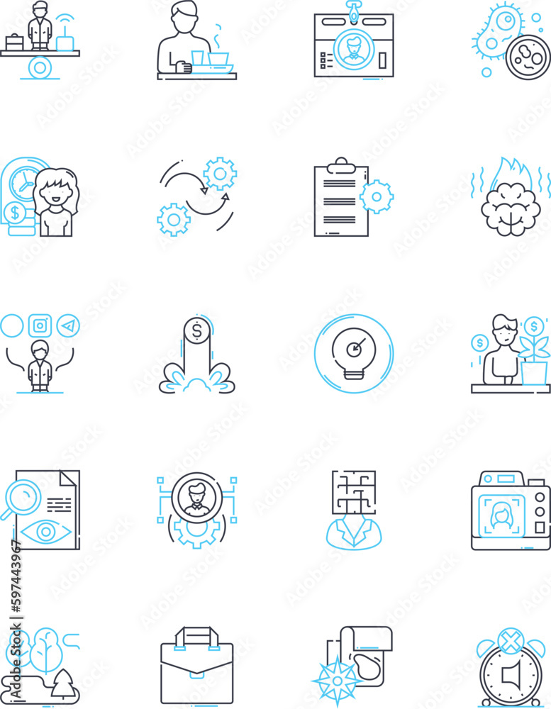 Advising linear icons set. Guiding, Coaching, Counseling, Suggesting, Recommending, Directing, Supporting line vector and concept signs. Assisting,Facilitating,Instructing outline illustrations Advising linear icons set. Guiding, Coaching, Counseling, Suggesting, Recommending, Directing, Supporting line vector and concept signs. Assisting,Facilitating,Instructing outline illustrations