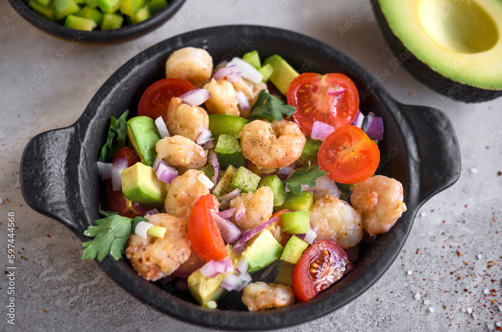 Shrimp and avocado salad Shrimp and avocado salad