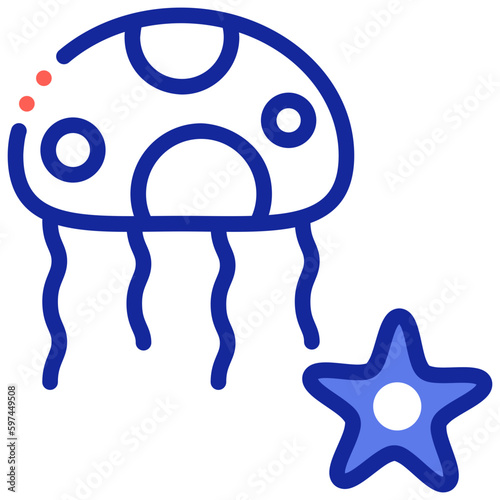 jellyfish animal icon