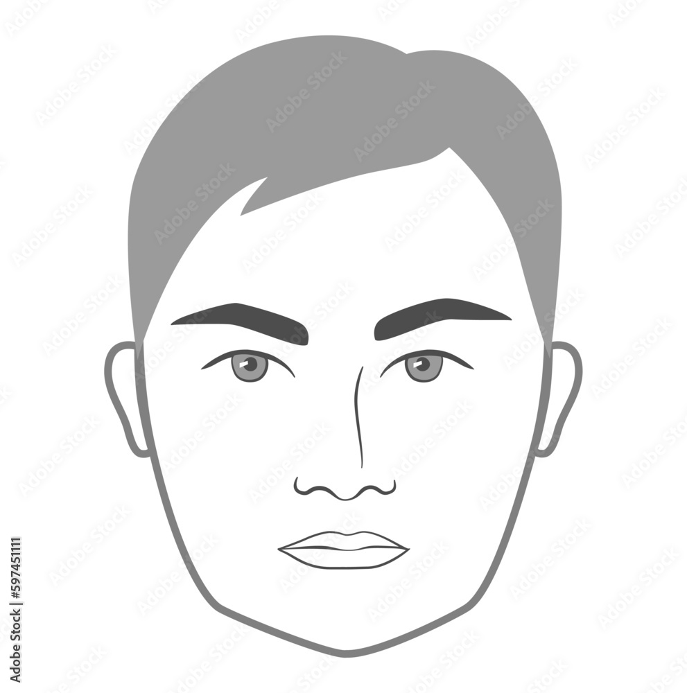 Beardless Beard style men in clean shaven face illustration Facial hair mustache. Vector grey black portrait male Fashion template flat set. Stylish hairstyle isolated outline on white background. Beardless Beard style men in clean shaven face illustration Facial hair mustache. Vector grey black portrait male Fashion template flat set. Stylish hairstyle isolated outline on white background.