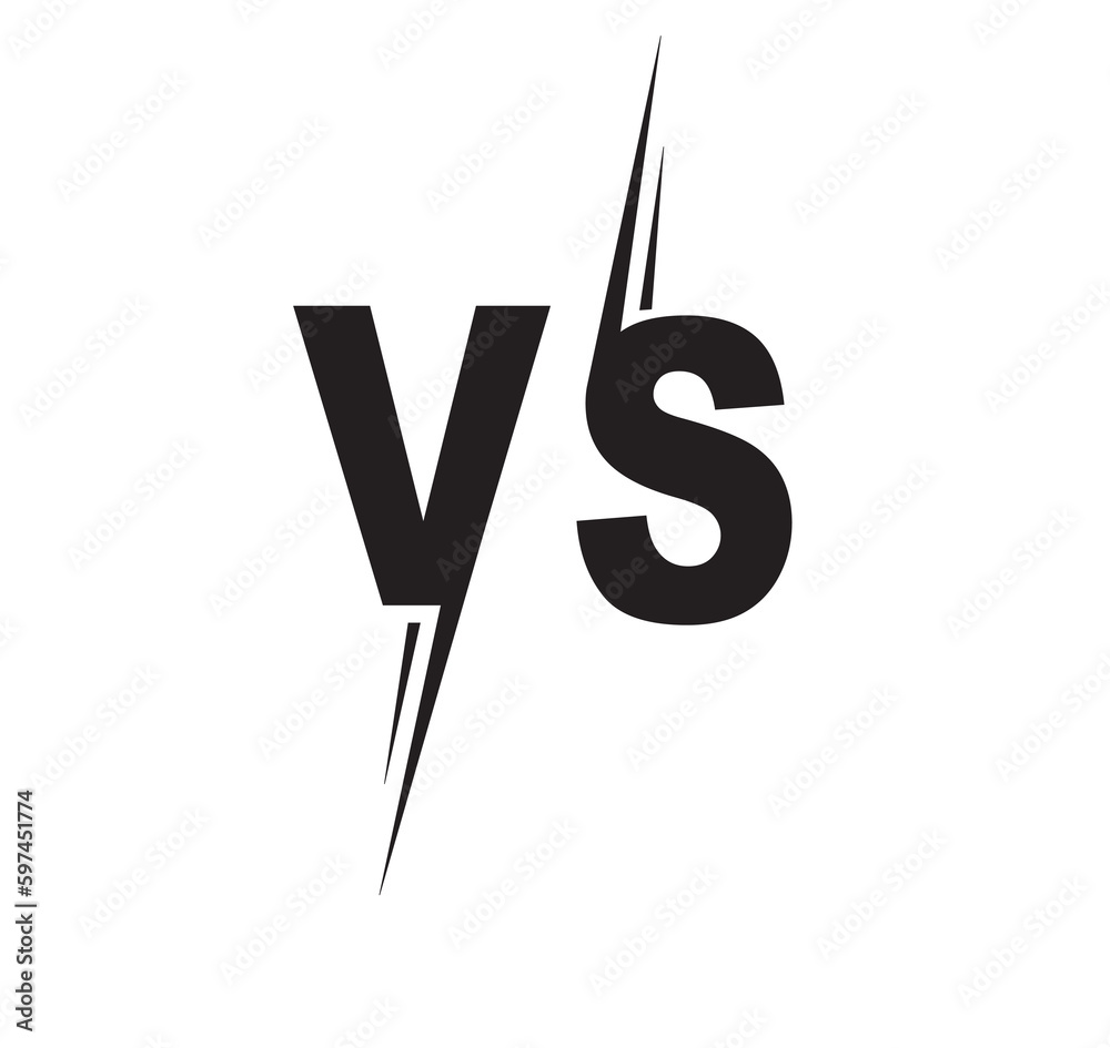 VS versus symbol. Versus icon. Versus logo. VS versus symbol. Versus icon. Versus logo.