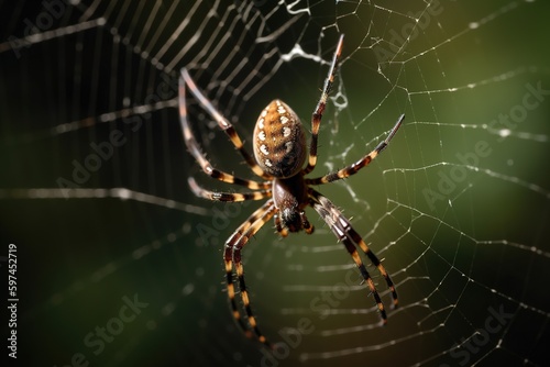 spider on the web. Generative AI.