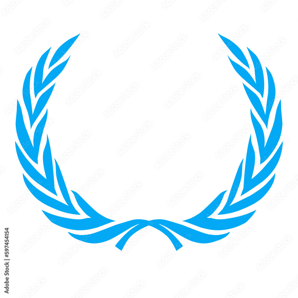 Un Peacekeepr Blue Wreath Leaves