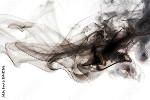 smoke on black background ,ai generated