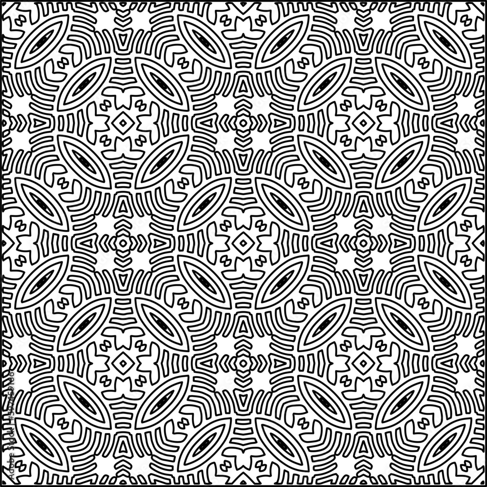 Stylish texture with figures from lines.Abstract geometric black and white pattern for web page, textures, card, poster, fabric, textile. Monochrome graphic repeating design. Stylish texture with figures from lines.Abstract geometric black and white pattern for web page, textures, card, poster, fabric, textile. Monochrome graphic repeating design.