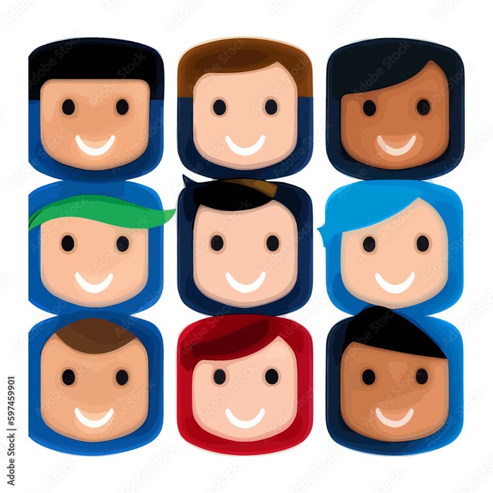 set of faces set of faces