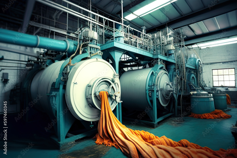 Toxic dye used in textile production can have a negative impact on the