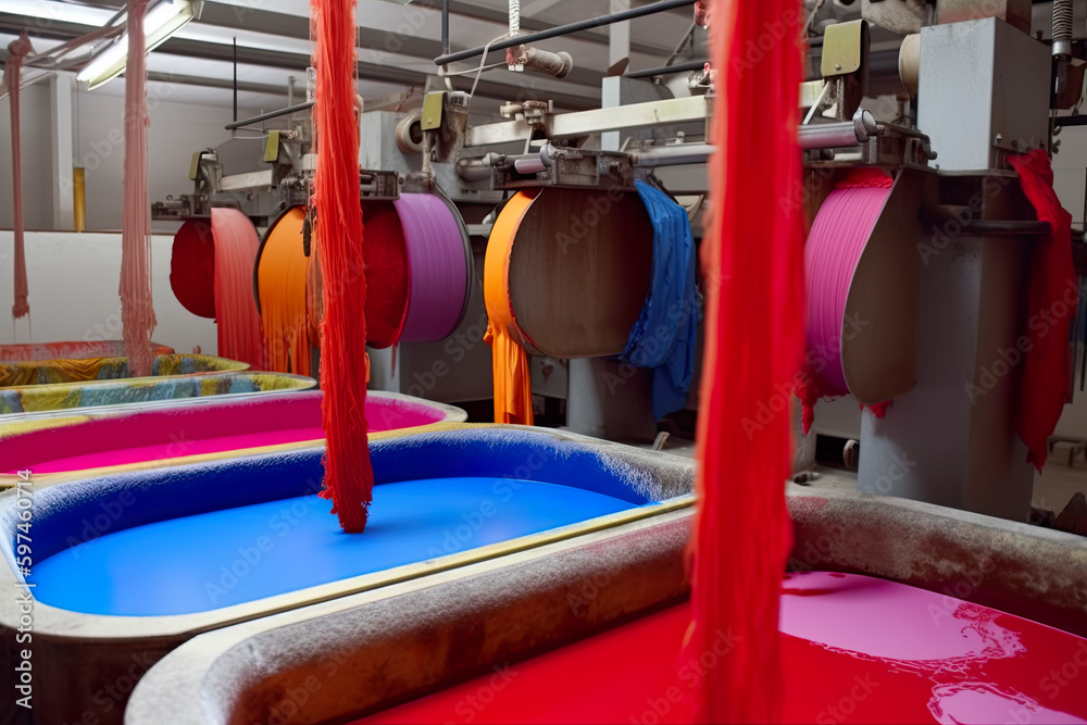 Toxic dye used in textile production can have a negative impact on the