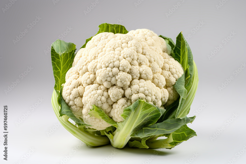 cauliflower isolated on white cauliflower isolated on white