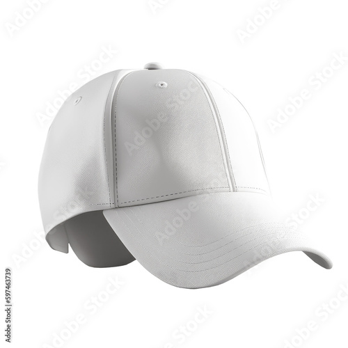 Mock Up Unisex Outdoor Sport Baseball, Golf, Tennis, Uniform Cap Hat. Illustration. Template Ready For Your Design isolated on transparent png background. Generative ai