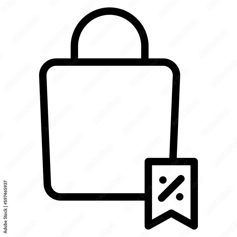 shopping bag line shopping bag line
