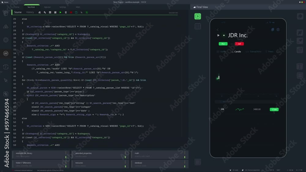 Dark Programming Interface for Mobile Applications UX, UI Development ...