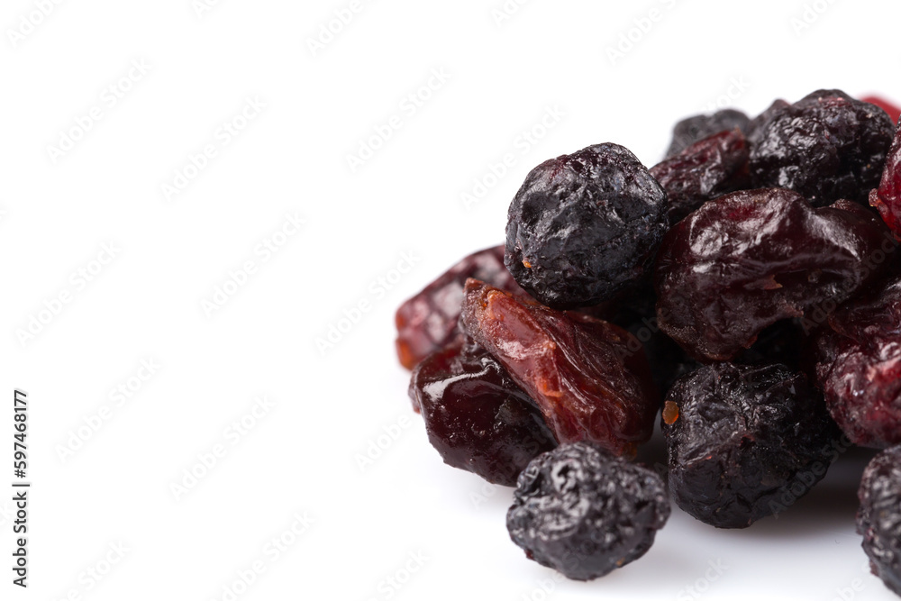 Dried cranberries, cherries and blueberries Dried cranberries, cherries and blueberries