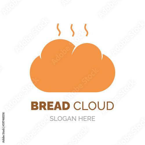 BREAD CLOUD LOGO DESIGN FOR  BAKERY BRAND OR COMPANY