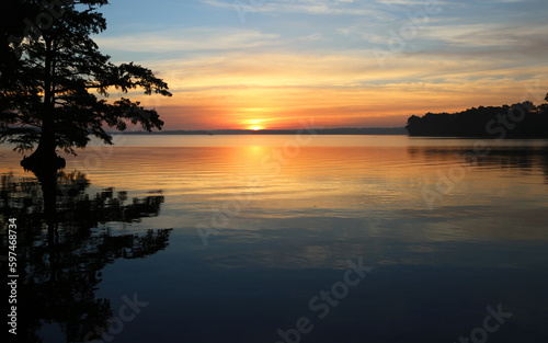 Sunrise on Reelfoot Lake  Tennessee