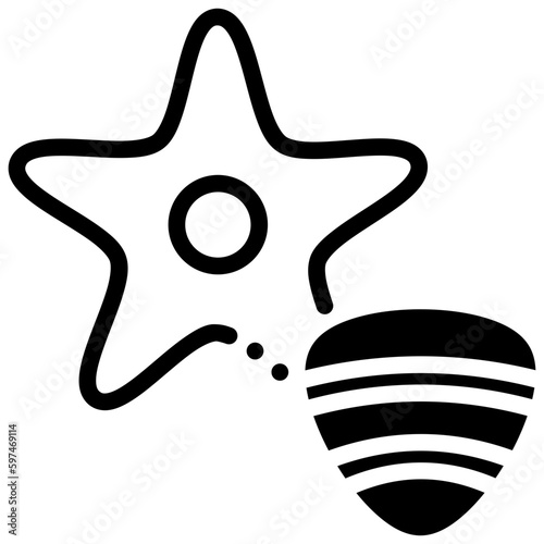starfish animal icon
