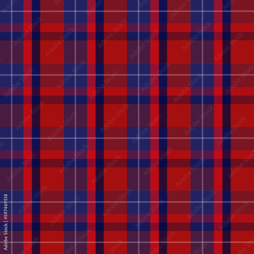 Independece Day Plaid Pattern Vector Illustration Independece Day Plaid Pattern Vector Illustration