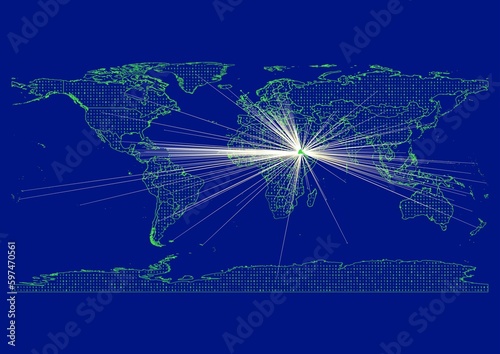 Vibrant, detailed map for Eritrea emphasizing export, technology, trade and innovation. Ideal for businesses, entrepreneurs. Enhance presentations and marketing materials.